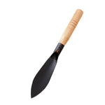 Weeder tool for garden maintenance featuring sharp metal blade