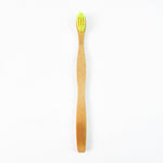 Biodegradable bamboo toothbrush for plastic-free dental hygiene