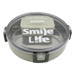An adult holding the sleek Miracle Stainless Steel Lunch Box, ideal for office or school lunches.