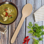 Sturdy birchwood wooden tea spoon ideal for hot and cold beverages