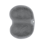 Textured silicone foot scrubber mat for shower use
