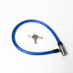 Safelix Multi-Purpose Cable Lock used to secure a bag to a railing.