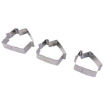 Heavy-duty stainless steel cookie cutter set for home baking and cake decoration