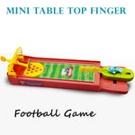 The Finger Football Game set up for a match, with all pieces visible.
