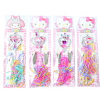 Girls party hair accessories featuring colourful clips and bands for styling