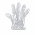 Easy-to-wear transparent disposable gloves