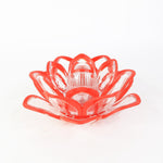 Decorative lotus LED candle light glowing softly for celebrations