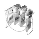 TableEase stainless steel cutlery kit featuring 24 pieces with coordinated stand