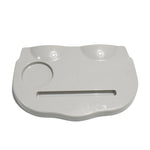 Combo Snack and Cup Holder Tray from TableNest with various snacks and a phone.