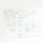 300ml juice glass set made of durable glossy plastic for everyday use