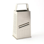 Premium stainless steel kitchen slicer and grater with ergonomic handle.