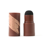 Highlighting and contouring hairline and eyebrows with powder stick