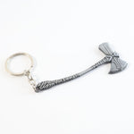 Stylish matte finished axe keychain ideal for keys or bag decoration