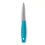 Ergonomic stainless steel kitchen utility knife for precise slicing