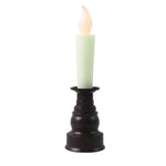 Warm LED flameless candle light with traditional style holder