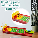 A child's hands demonstrating how to flick the ball in the Finger Football Game.