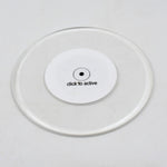 Luminous LED coaster glowing brightly with dynamic LED lights.