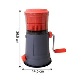 Fruit juicer displaying extra long handle for better leverage