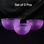 Pouring ingredients easily from mix and measure prep bowl with handle