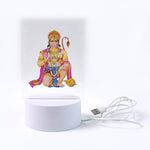 Luxe 3D Lord Hanuman Frame with soft warm LED light for prayer room