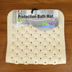 Detailed close-up of textured safety surface on anti-slip shower mat