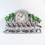 Elegant plastic body wall clock adding instant charm to any wall