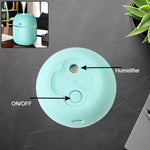 USB Humidifier with its internal LED light gently illuminating.