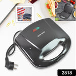 Open ChefMates Sandwich Maker revealing its non-stick cooking plates for easy cleanup.