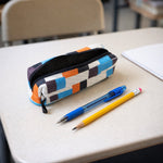 Printed textured fabric of pencil pouch