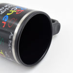 Fervent insulated travel mug with its lid removed, showing the wide opening for easy cleaning.