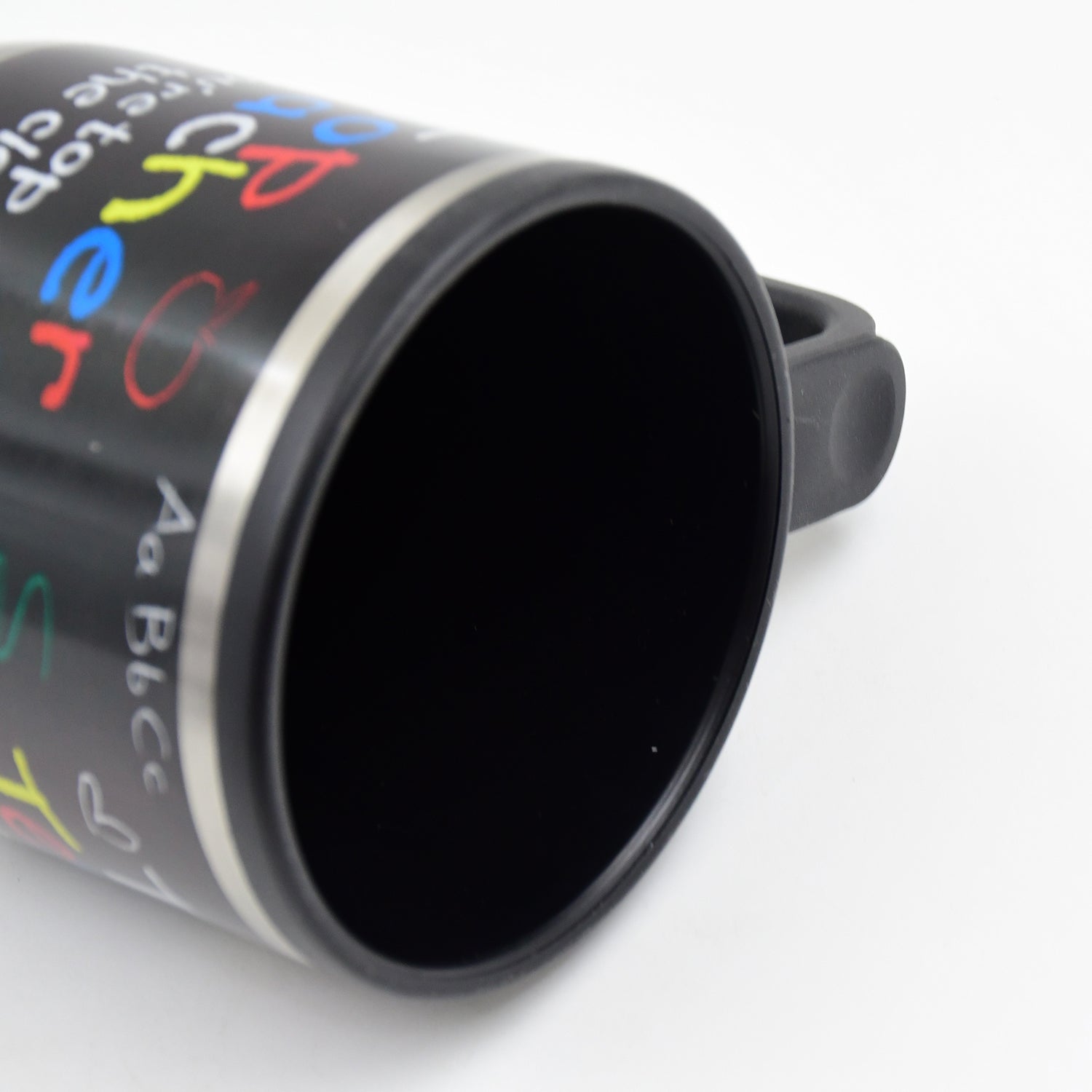 Fervent insulated travel mug with its lid removed, showing the wide opening for easy cleaning.