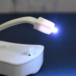Bright blue light from the LED Toilet Bowl Light, perfect for guiding you in the dark.