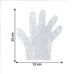 Close-up of disposable gloves for easy wearing