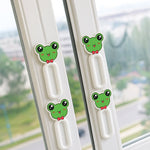 Ergonomic self stick push pull helper grip shown on sliding glass window