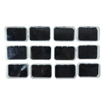 Top view showing soft inner base of 12-piece jewellery box set