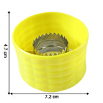 Corn kernel stripper tool with butterfly style circular cutter for smooth operation