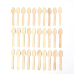Lightweight natural wooden tea spoon 110mm pack of 30 for coffee and tea