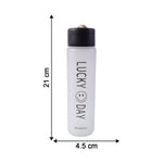 Stylish frosted drinking bottle in compact size