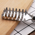 Ergonomic, non-slip handle design of the fish scale remover for comfortable grip.