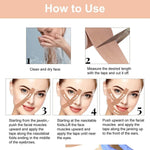 Texture detail of the hypoallergenic and waterproof Face Lifting Tape adhesive.