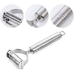 Sleek design stainless steel peeler set for comfortable kitchen use