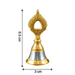 Spiritual brass and steel mandir ghanti used for worship