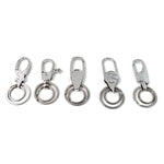 PowerLink double key ring hook heavy duty stainless steel keychain