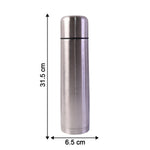 Travel flask made of stainless steel with carry bag