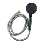 Handheld shower head with ergonomic grip