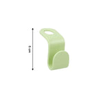 Versatile plastic hanger hooks holding clothes and accessories neatly