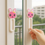 Sliding door handle mounted with self stick push pull helper on door frame