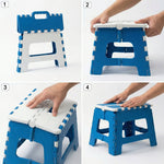 Foldable step stool suitable for outdoor use and portability