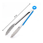 Durable stainless steel kitchen tong for safe food handling