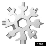Snowflake Multi-Tool demonstrating its various hex wrench sizes for versatile use.
